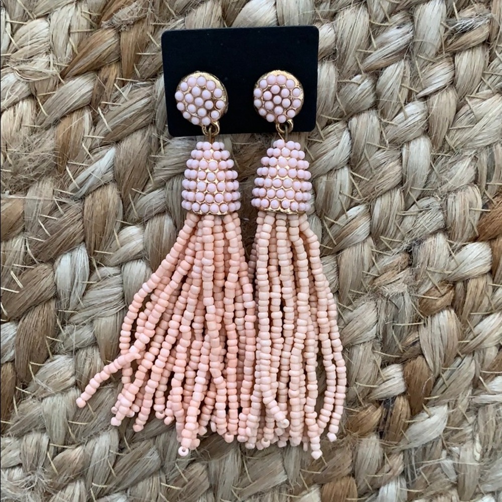 Peach drop earirngs